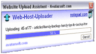 Web-Host-Uploader screenshot